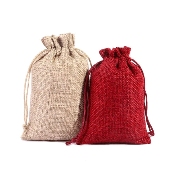 Jute Drawstring Gift Bag