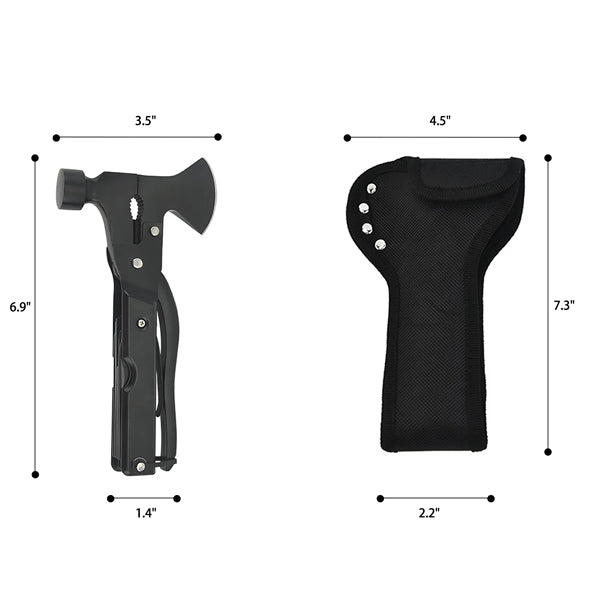 14 in 1 Multifunctional Stainless Steel Axe Claw Hammer