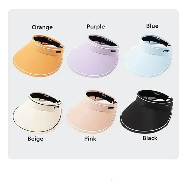 Women's Foldable Sun Visor Hat