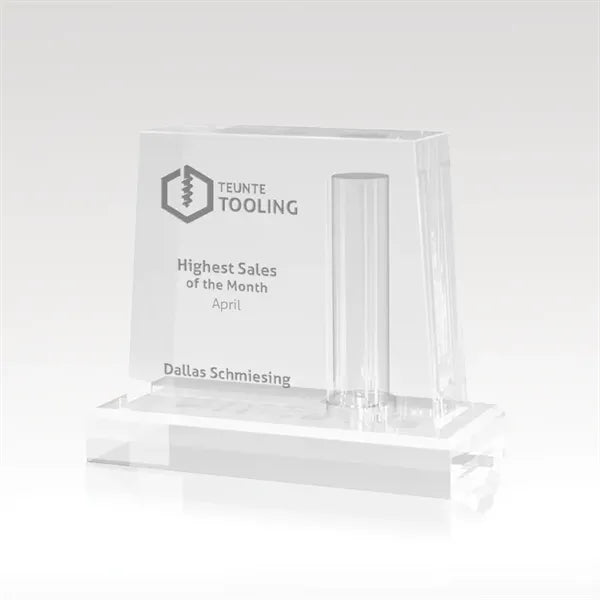 Vault Crystal Award - Encased Design 7"