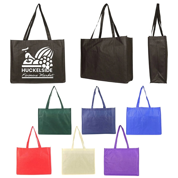Extra Large Non-Woven Polypropylene Tote Bag 20" x 16" x 6"
