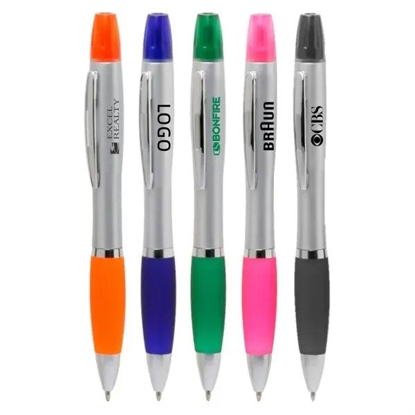 Barrel Pen & Highlighter Combo