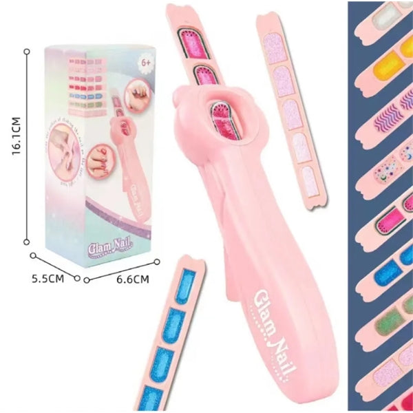 Glam Nail Stickers Toy for Manicures and Pedicures