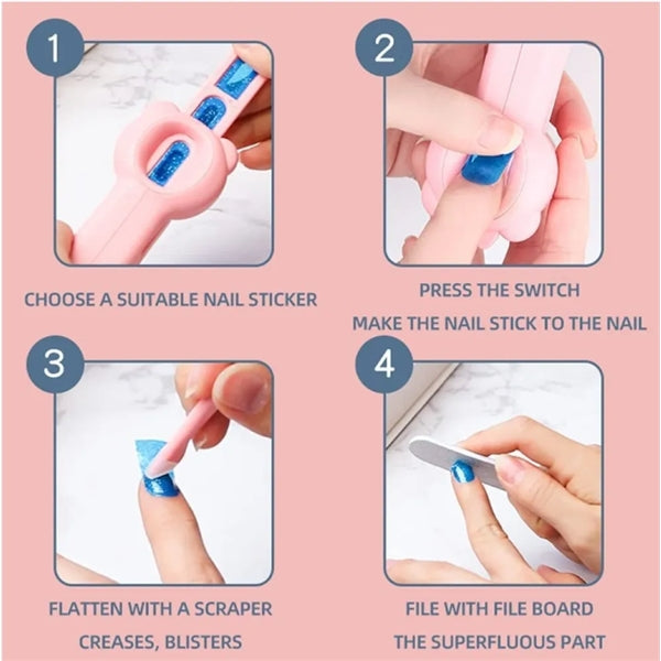 Glam Nail Stickers Toy for Manicures and Pedicures