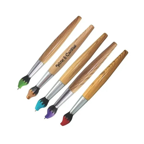 Bamboo Brush Shape Twist Action Pen