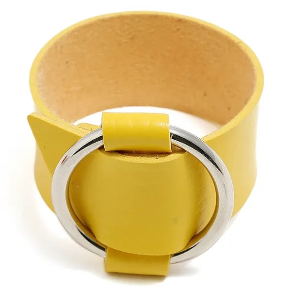 PU Simple punk trend hoop bracelet