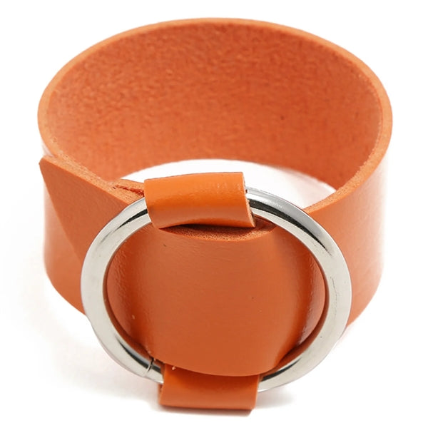 PU Simple punk trend hoop bracelet