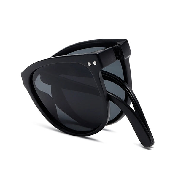 Square Frame Folding Children Sunglasses with Case