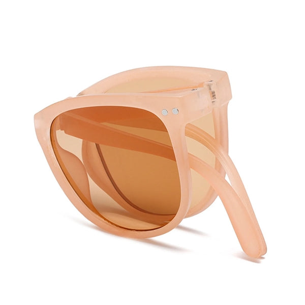 Square Frame Folding Children Sunglasses with Case