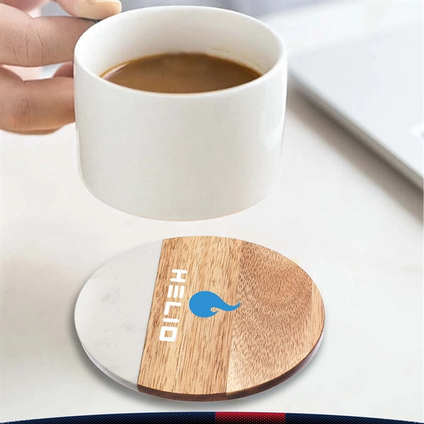 Hoisa Round Wood Coasters