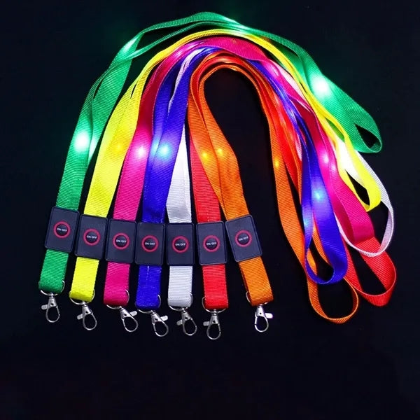Light Up LED Lanyard With Lobster Hook