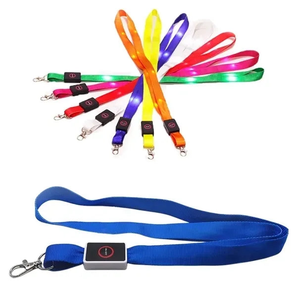 Light Up LED Lanyard With Lobster Hook