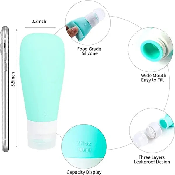 Silicone Travel Bottle Set