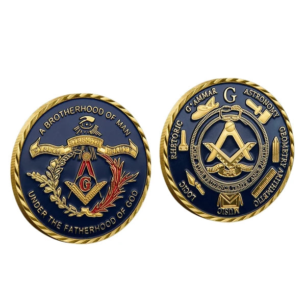 Engraved Embossed Pattern Die Cast Challenge Coins