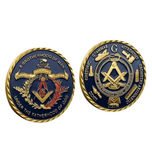 Engraved Embossed Pattern Die Cast Challenge Coins