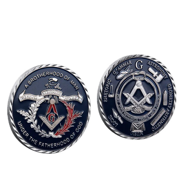 Engraved Embossed Pattern Die Cast Challenge Coins