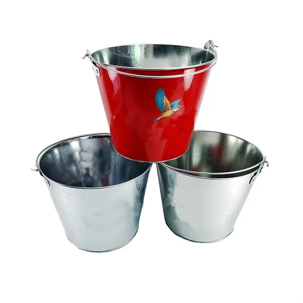 5 Quart Galvanized Iron Beer Ice Bucket