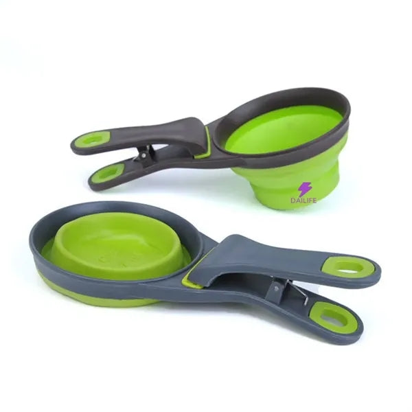 Multi-Function Collapsible Pet Scoop Bowls