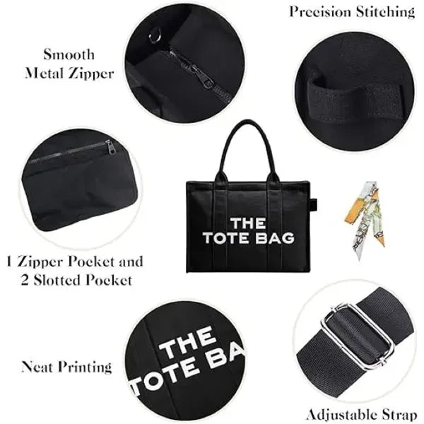 Cute Canvas Mesh Tote Bags