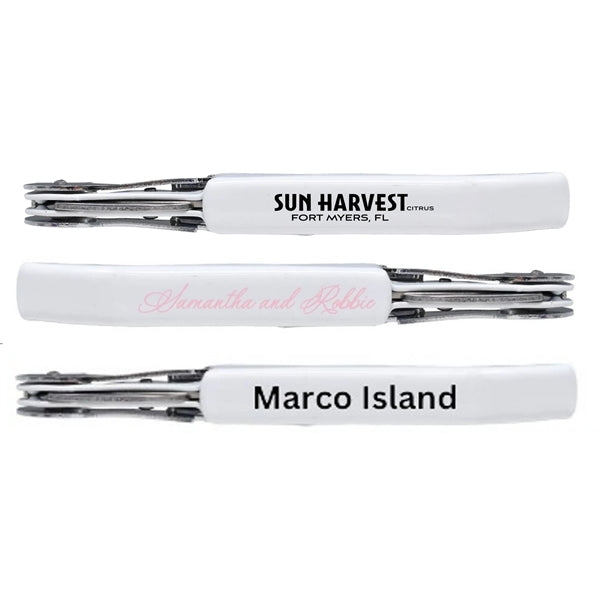 Double Hinge Customizable Corkscrew White
