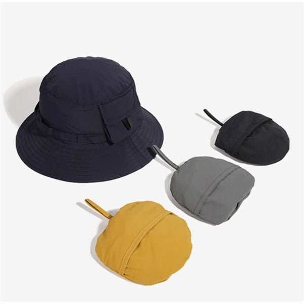 Packable Wide Brim Bucket Sun Hat