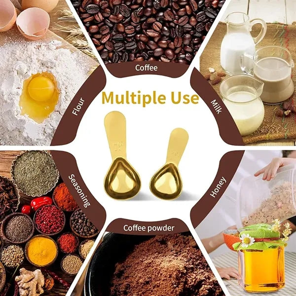 Stainless steel coffee scoops