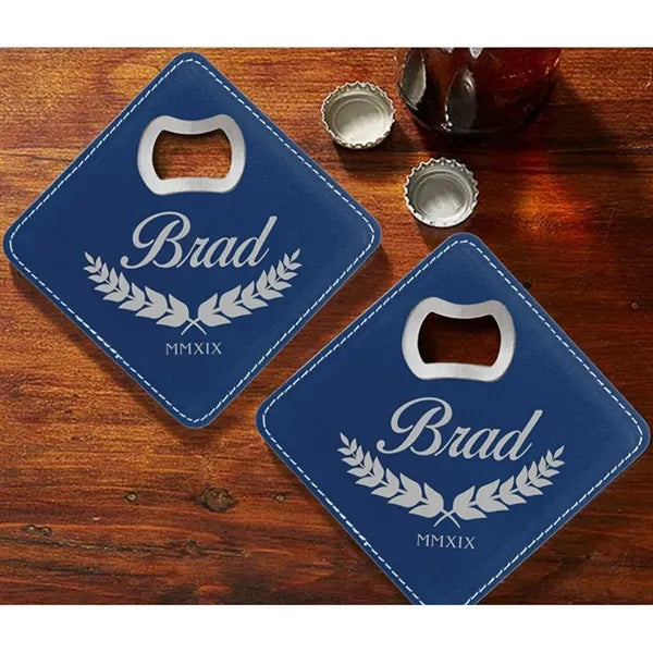 Square Leathers Beer Bottle Opener