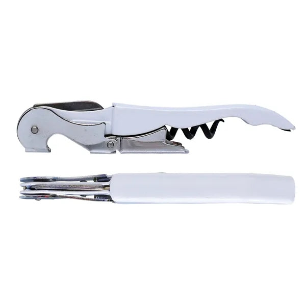 Double Hinge Customizable Corkscrew White