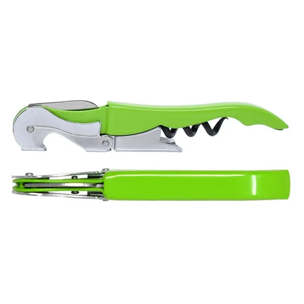 Double Hinge Customizable Corkscrew Green