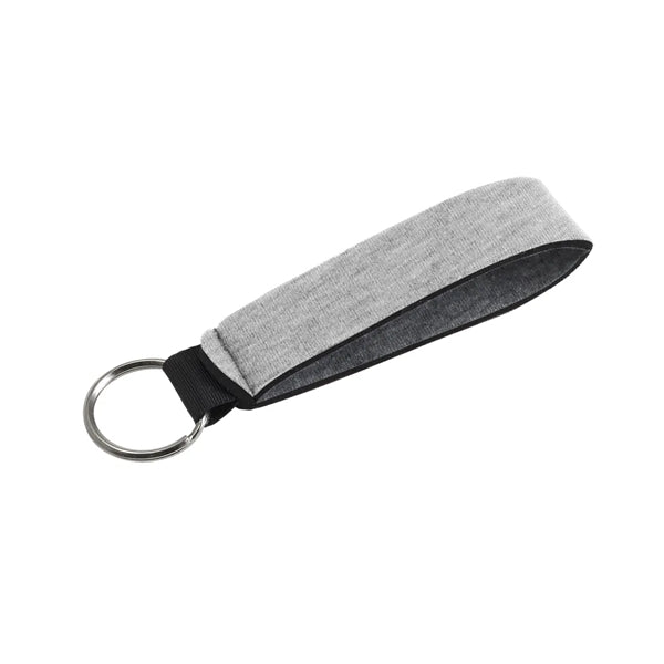 Heathered Jersey Knit-Neoprene Wrist Strap Key Holder