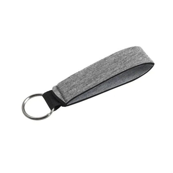 Heathered Jersey Knit-Neoprene Wrist Strap Key Holder