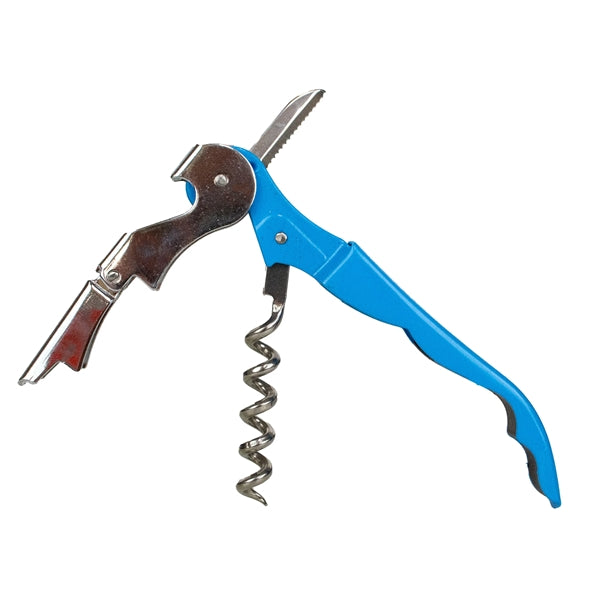 Double Hinge Customizable Corkscrew Blue