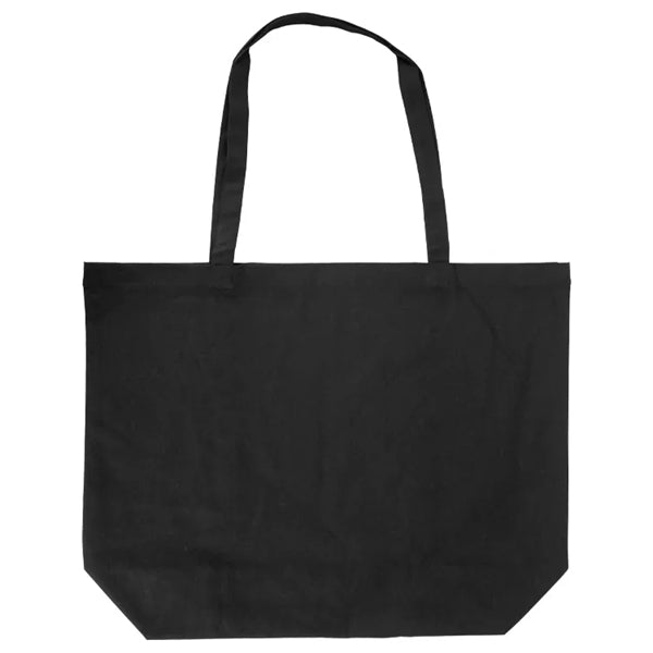Black Jumbo 10oz Cotton Tote Bag
