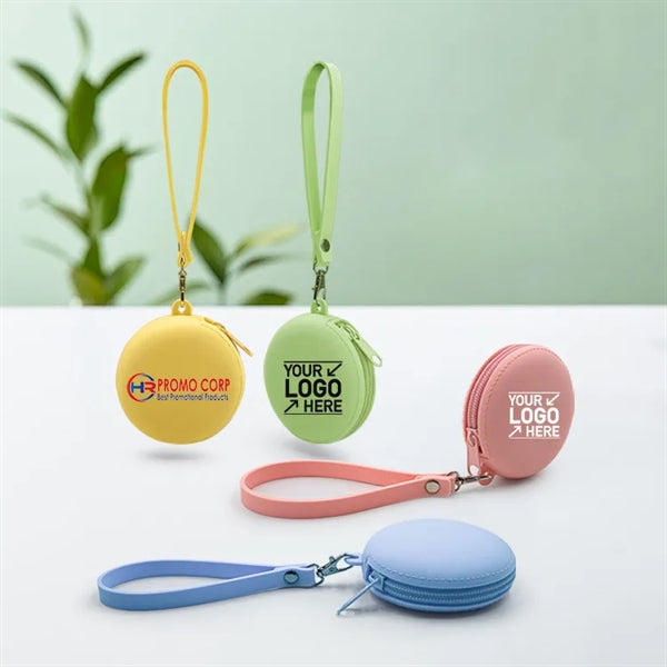 Multifunction Round Silicone Coin Holder