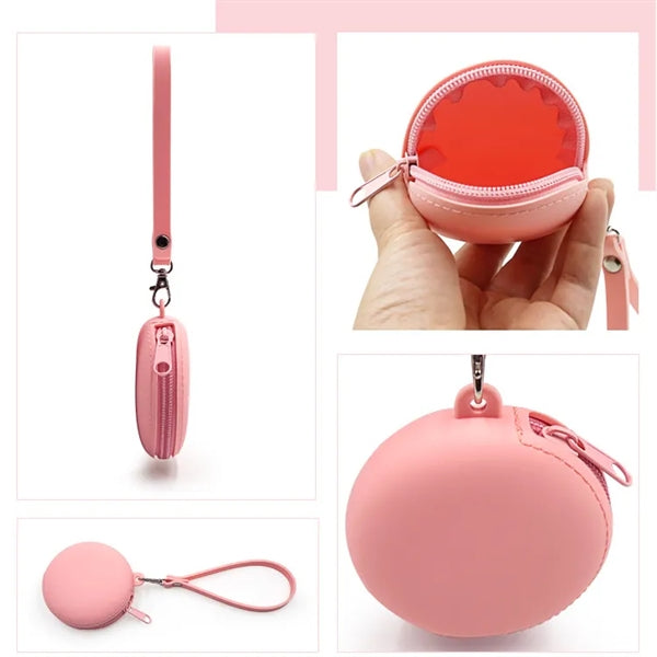 Multifunction Round Silicone Coin Holder