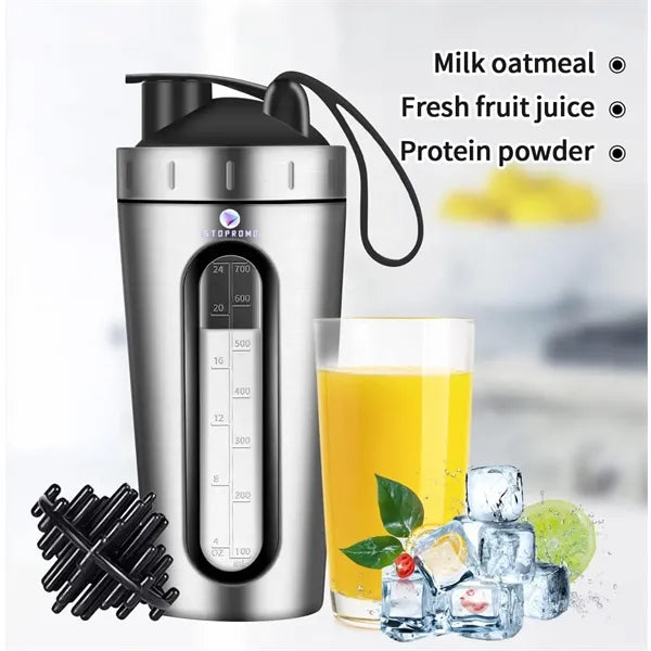 Stainless Steel Protein Shaker Bottle