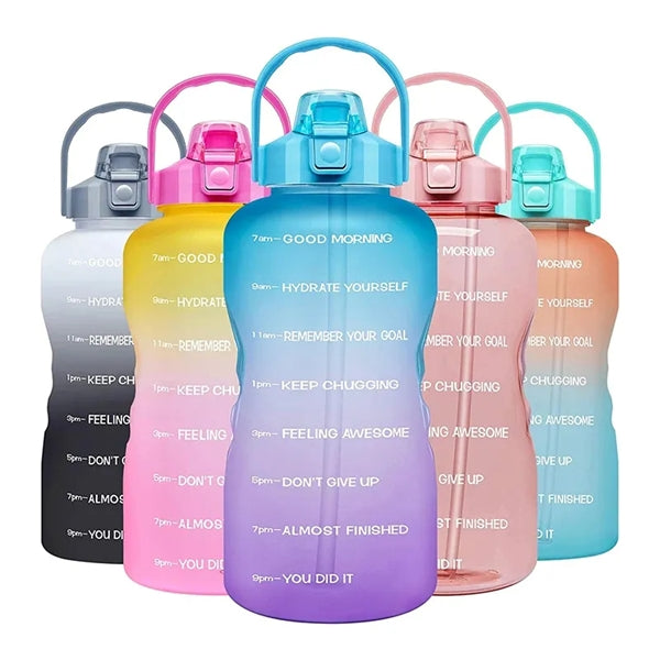 Half Gallon Water Bottle with Time marker