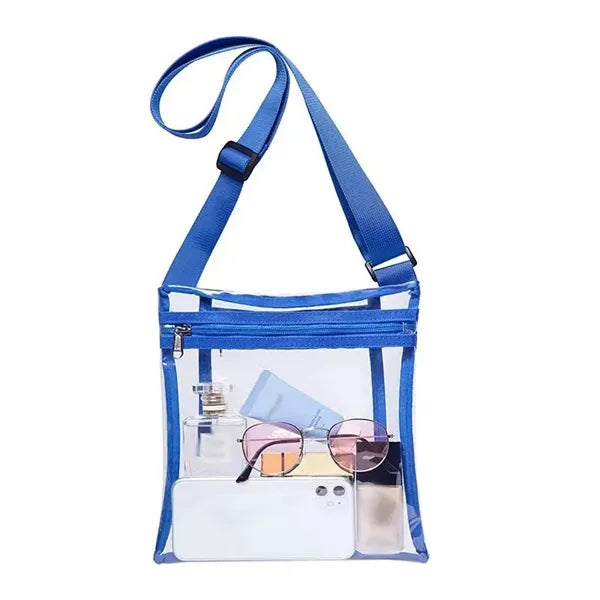 Clear PVC Crossbody Shoulder Bag