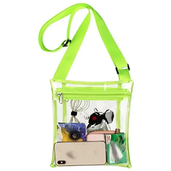Clear PVC Crossbody Shoulder Bag