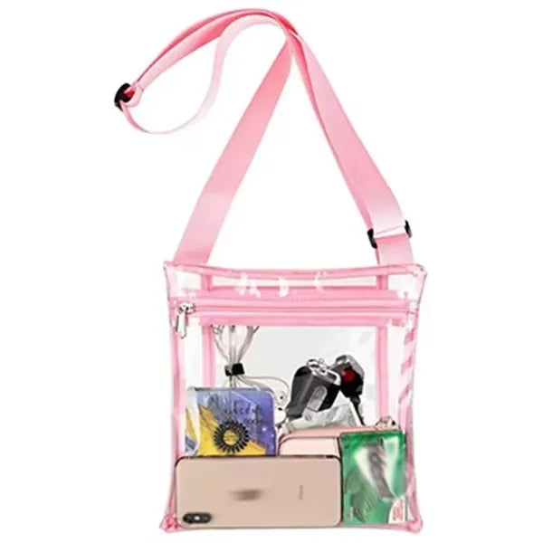 Clear PVC Crossbody Shoulder Bag