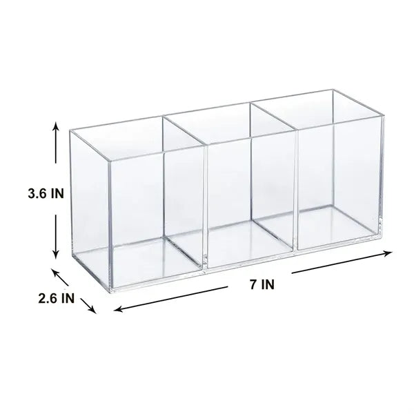 3 Compartments Acrylic Organizer