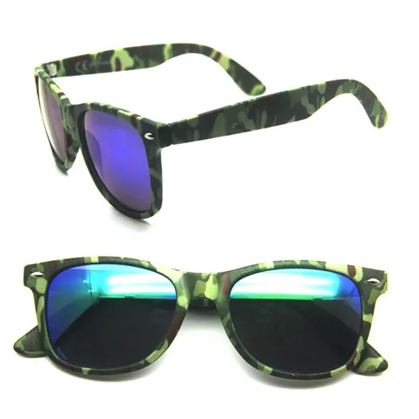 Camouflage Plastic Frame Sunglasses
