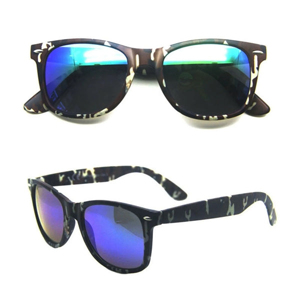 Camouflage Plastic Frame Sunglasses