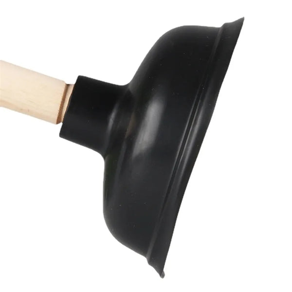 High-Quality Wooden Handle Plunger for Toilets and Drains