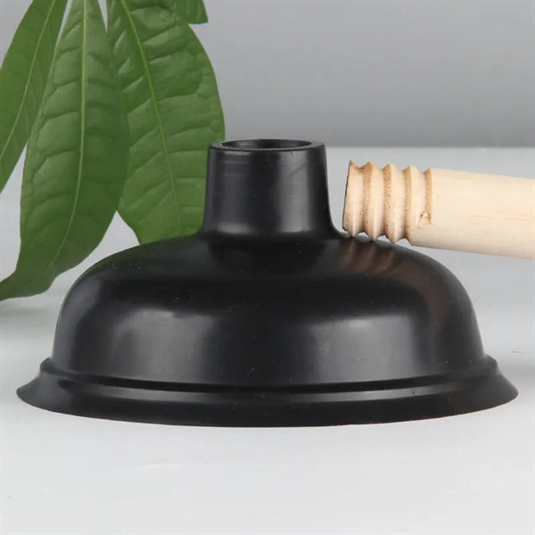 High-Quality Wooden Handle Plunger for Toilets and Drains