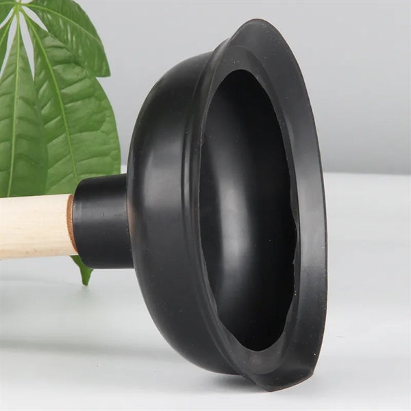 High-Quality Wooden Handle Plunger for Toilets and Drains