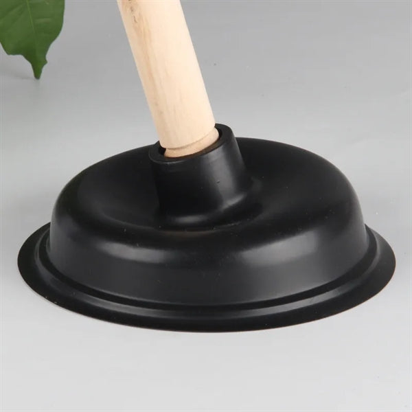 High-Quality Wooden Handle Plunger for Toilets and Drains
