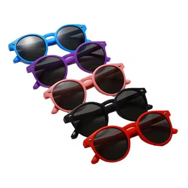 Round Polarized Uv400 Kids Sunglasses