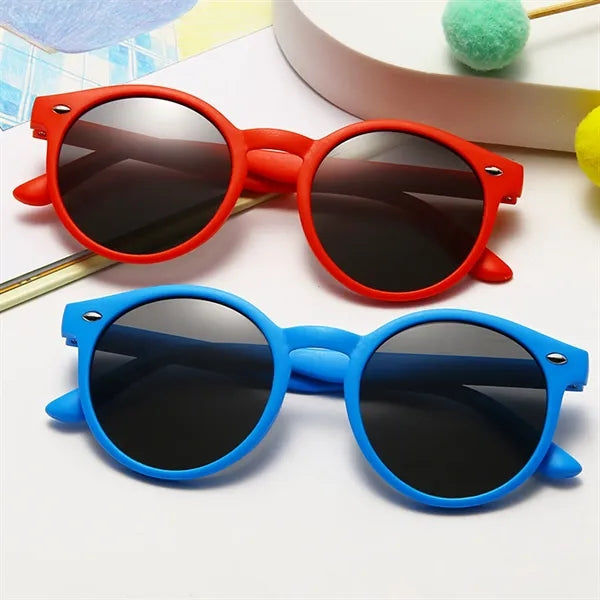 Round Polarized Uv400 Kids Sunglasses