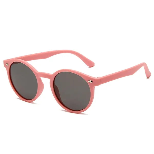 Round Polarized Uv400 Kids Sunglasses